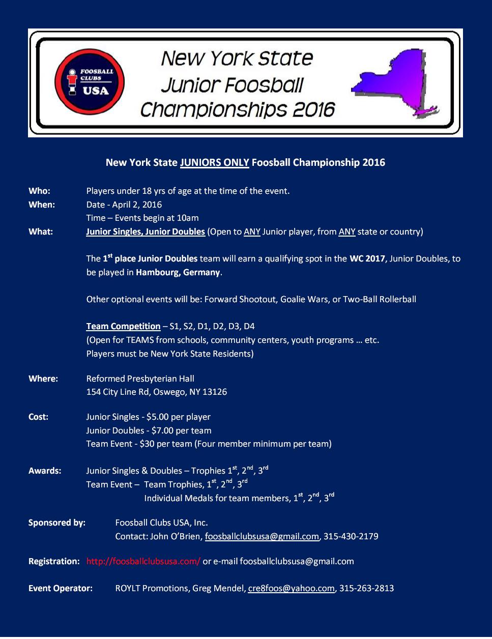 NY State Junior Chps PDF Flyer